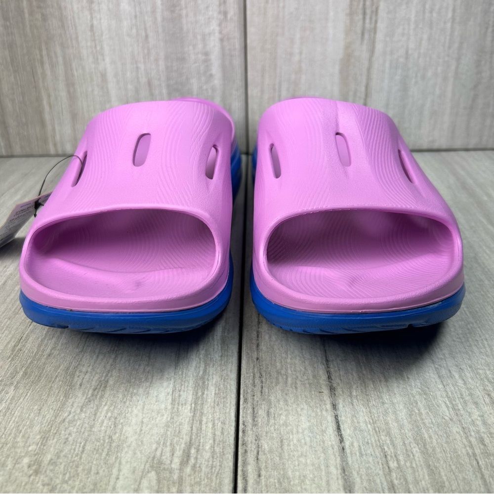 Hoka One One Ora Recovery Slide 3 Purple Blue Slide Comfort Shoe Mens Size 12 13 - Picture 5 of 11